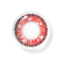 Cosplay Star Eyes Red Coloured Contact Lenses - BEAUEYE (UK)