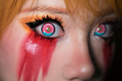Cosplay Titan Pink Coloured Contact Lenses - BEAUEYE (UK)