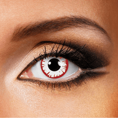 Cosplay WHITE DEMON Red Coloured Contact Lenses - BEAUEYE (UK)