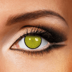 Cosplay Yellow mesh Coloured Contact Lenses - BEAUEYE (UK)