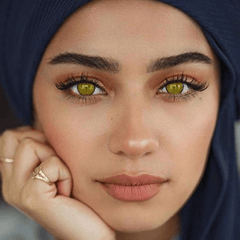 Cosplay Yellow mesh Coloured Contact Lenses - BEAUEYE (UK)