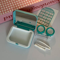 Cute Cartoon Simple Colored Contact Lens Case - BEAUEYE (UK)