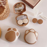 Cute Cat's Paw Colored Contact Lens Case - BEAUEYE (UK)