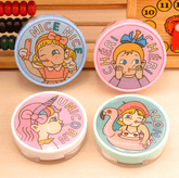 Cute Girl Multicolor Colored Contact Lens Case - BEAUEYE (UK)