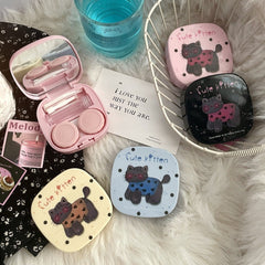 Cute Kitten Graffiti Coloured Contact Lens Case - BEAUEYE (UK)