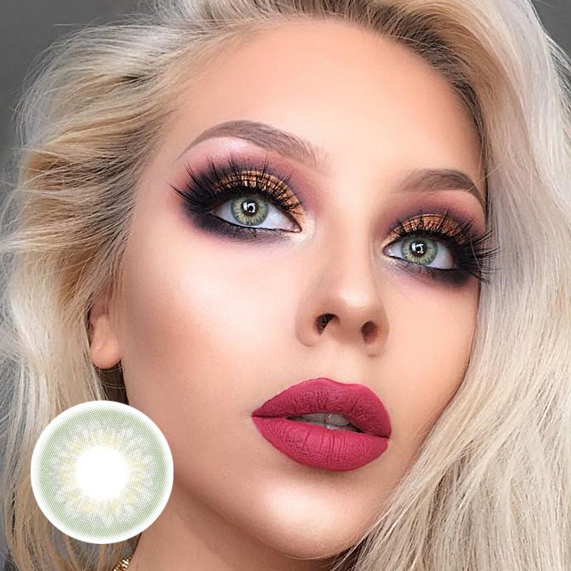 DNA Taylor Green Gray Coloured Contact Lenses - BEAUEYE (UK)