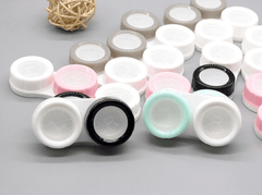 Double Color Transparent Multicolor Colored Contact Lens Case - BEAUEYE (UK)