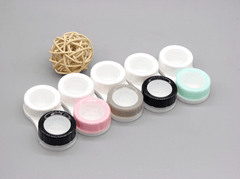 Double Color Transparent Multicolor Colored Contact Lens Case - BEAUEYE (UK)