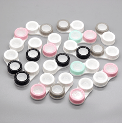 Double Color Transparent Multicolor Colored Contact Lens Case - BEAUEYE (UK)