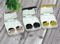 Electroplated Square Multicolor Colored Contact Lens Case - BEAUEYE (UK)