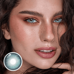 Faylinn Emerald Blue Coloured Contact Lenses - BEAUEYE (UK)