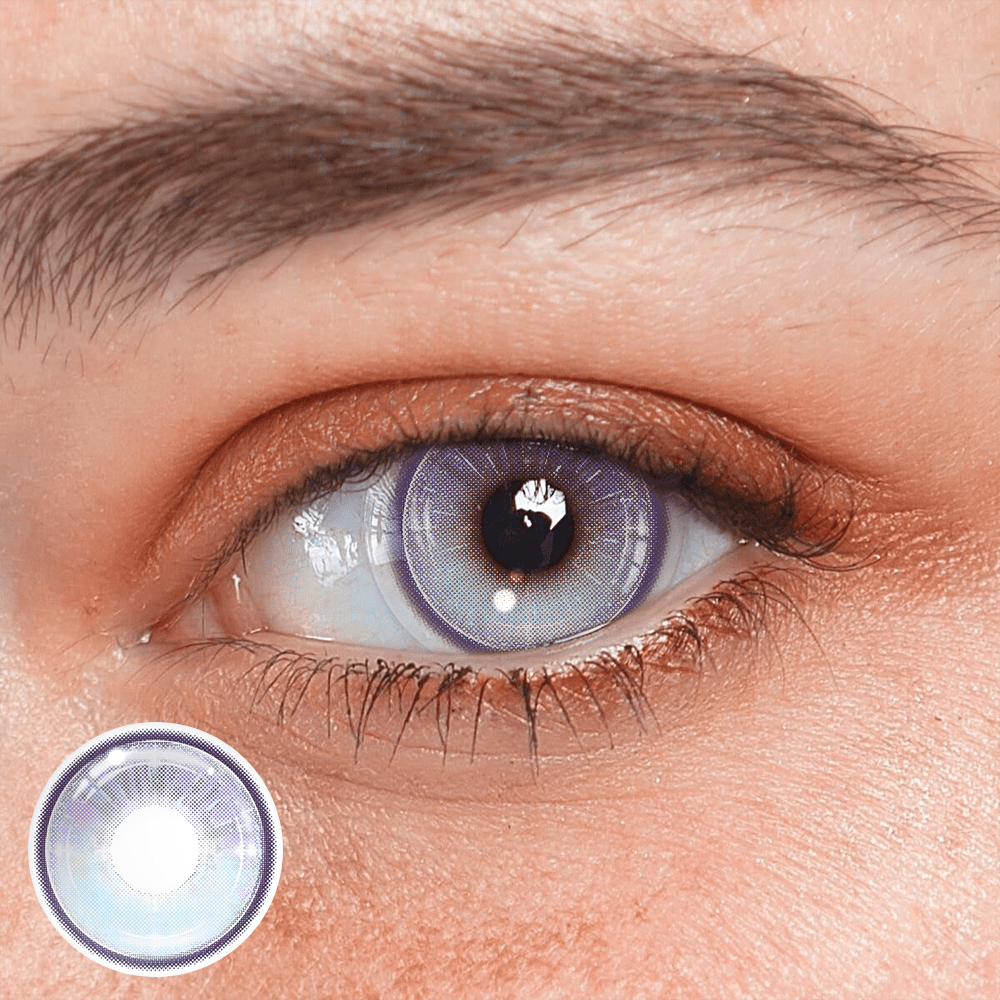 Felicia Purple Coloured Contact Lenses - BEAUEYE (UK)