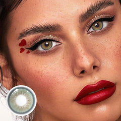 Flora Green Prescription Coloured Contact Lenses - BEAUEYE (UK)