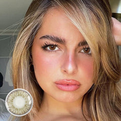 Flower Brown Coloured Contact Lenses - BEAUEYE (UK)