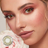 Flower Brown Coloured Contact Lenses - BEAUEYE (UK)