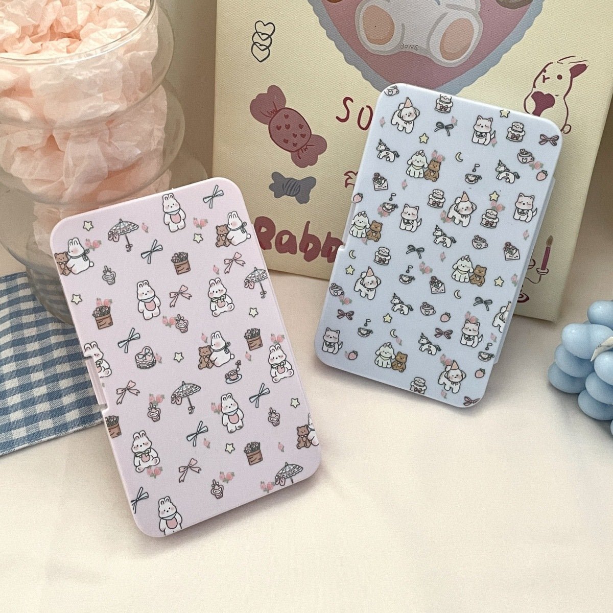 Flowers Puppy Colored Contact Lens Case - BEAUEYE (UK)