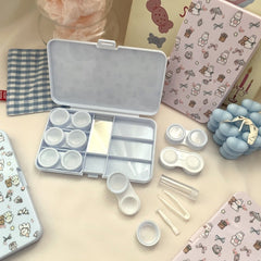 Flowers Puppy Colored Contact Lens Case - BEAUEYE (UK)