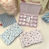 Flowers Puppy Colored Contact Lens Case - BEAUEYE (UK)