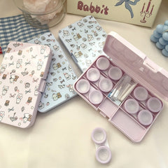 Flowers Puppy Colored Contact Lens Case - BEAUEYE (UK)
