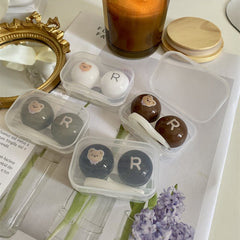 Girl Cold Style Retro Colored Contact Lens Case - BEAUEYE (UK)