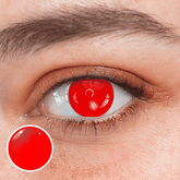 Halloween All Red Coloured Contact Lenses - BEAUEYE (UK)