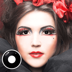 Halloween black block Prescription Coloured Contact Lenses - BEAUEYE (UK)
