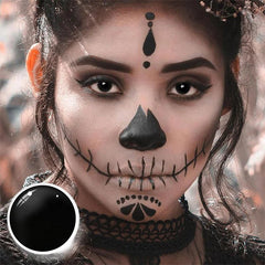 Halloween Blackout Coloured Contact Lenses - BEAUEYE (UK)