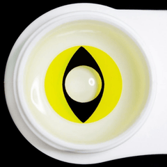 Halloween cat eye yellow Prescription Coloured Contact Lenses - BEAUEYE (UK)