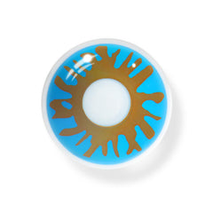 Halloween Crack Blue Coloured Contact Lenses - BEAUEYE (UK)