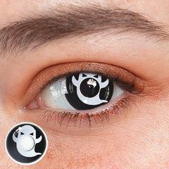 Halloween Ghost White Coloured Contact Lenses - BEAUEYE (UK)