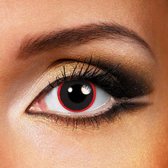 Halloween Hell Raiser Red Coloured Contact Lenses - BEAUEYE (UK)