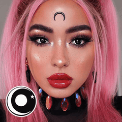 Halloween Moon star - White Contact Lenses - BEAUEYE (UK)