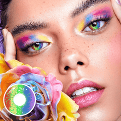 Halloween Rainbow Coloured Contact Lenses - BEAUEYE (UK)
