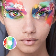 Halloween Rainbow Coloured Contact Lenses - BEAUEYE (UK)