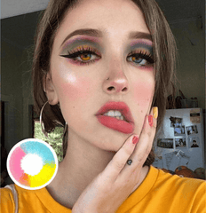 Halloween Rainbow Multi Rainbow Coloured Contact Lenses - BEAUEYE (UK)