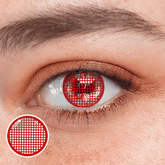Halloween Red Mesh Coloured Contact Lenses - BEAUEYE (UK)