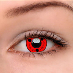 Halloween Red Sasuke Uchiha Coloured Contact Lenses - BEAUEYE (UK)