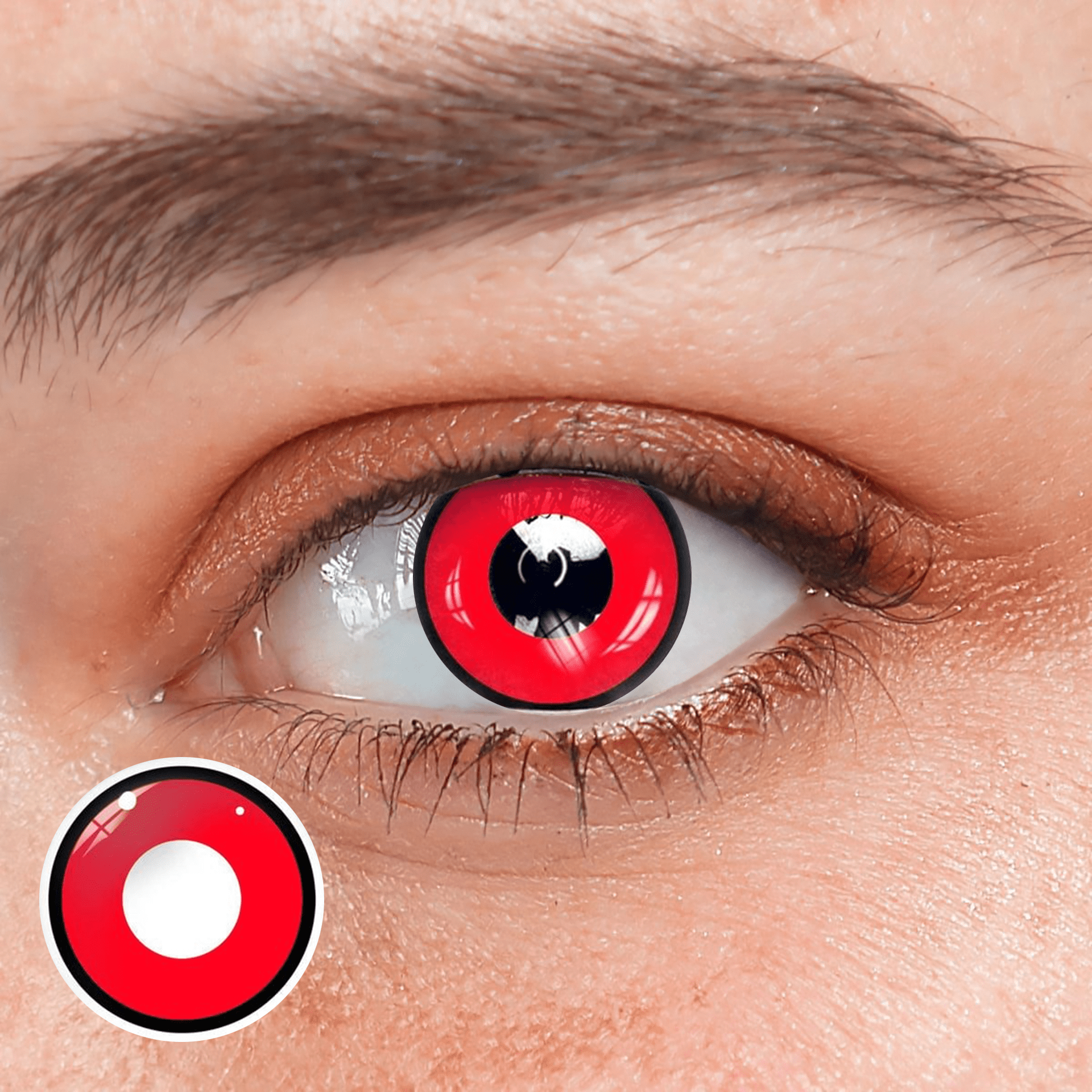 Halloween Red vampire Coloured Contact Lenses - BEAUEYE (UK)