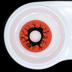 Halloween Scary Blood Eyes Red Coloured Contact Lenses - BEAUEYE (UK)