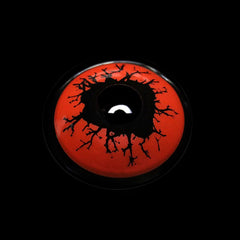 Halloween Scary Blood Eyes Red Coloured Contact Lenses - BEAUEYE (UK)