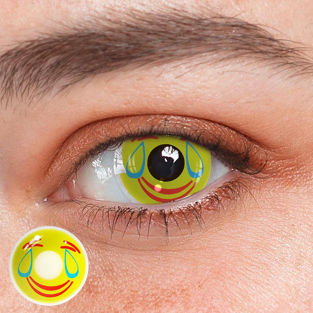 Halloween Smile Yellow Coloured Contact Lenses - BEAUEYE (UK)
