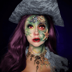 Halloween SpiderWeb Black Coloured Contact Lenses - BEAUEYE (UK)