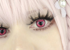 Halloween Starry Sky Anime Yandere Pink Coloured Contact Lenses - BEAUEYE (UK)