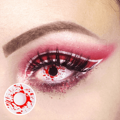 Halloween Trauma White Coloured Contact Lenses - BEAUEYE (UK)