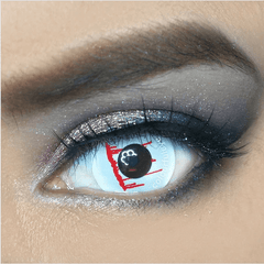 Halloween Trauma White slit Coloured Contact Lenses - BEAUEYE (UK)