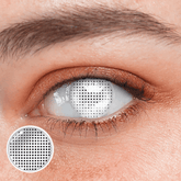 Halloween White Mesh Coloured Contact Lenses - BEAUEYE (UK)