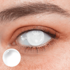 Halloween White out Coloured Contact Lenses - BEAUEYE (UK)