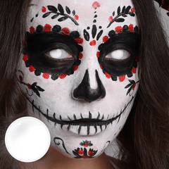 Halloween White out Coloured Contact Lenses - BEAUEYE (UK)