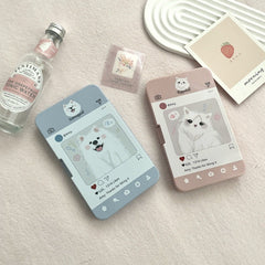 Hand - painted Cat Doll Colored Contact Lens Case - BEAUEYE (UK)