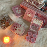 Ins Cute Pink Cat Colored Contact Lens Case - BEAUEYE (UK)